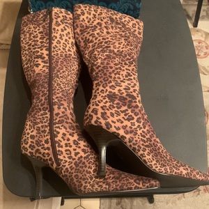 Impo Leopard High Heeled Boots